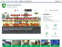 Tablet Screenshot of gminaszastarka.pl